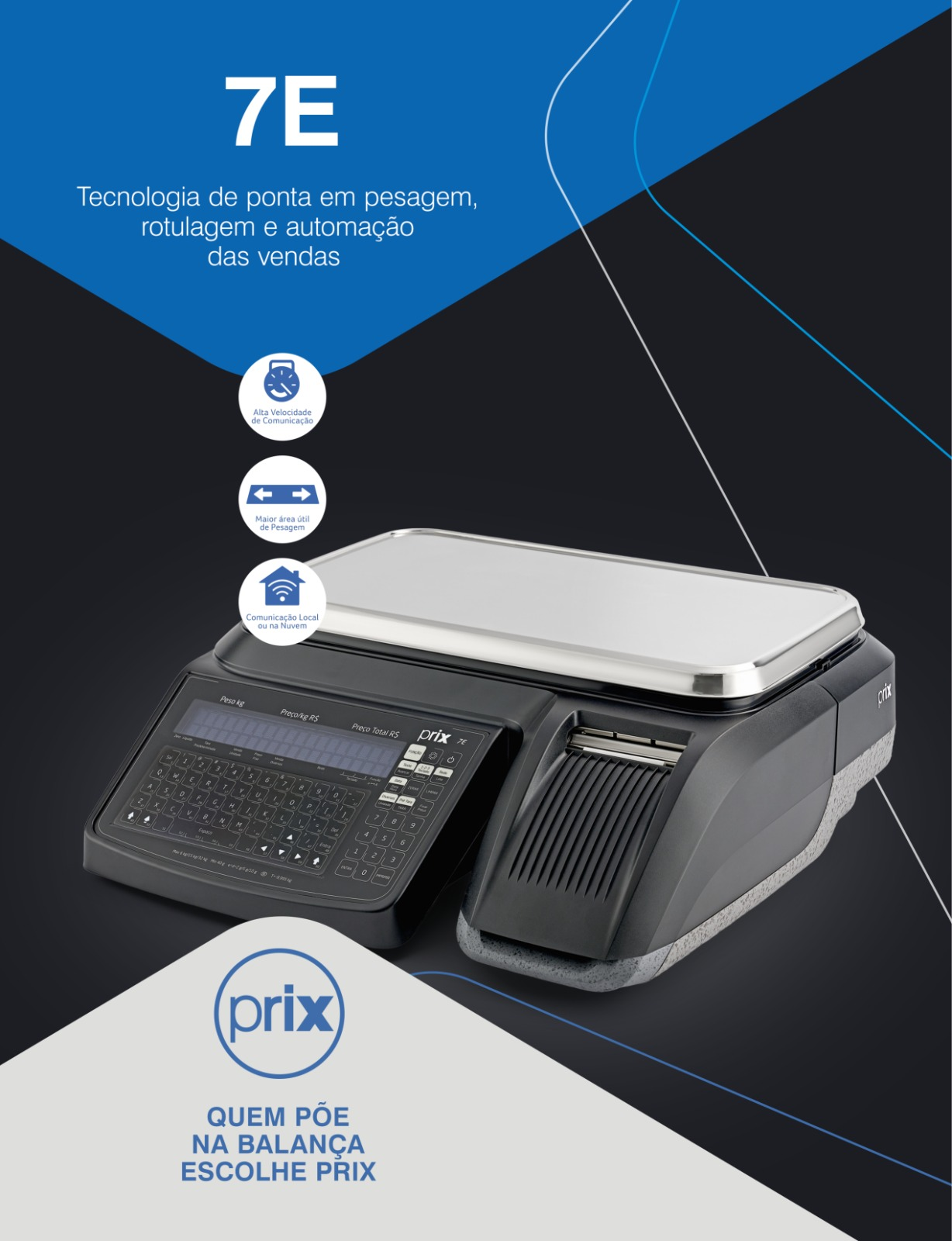 Prix 7E - Balança Computadora com Impressora Integrada